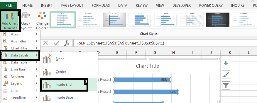 data labels inside end